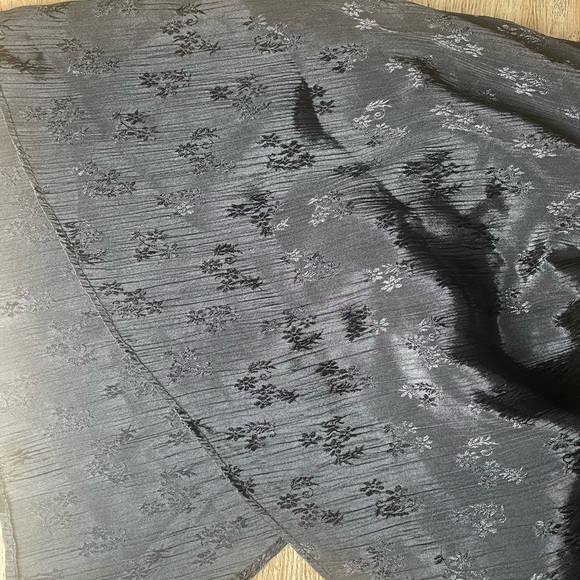 Free People Cha Cha Maxi Dress Black Boho Flutter Sleeve Open Back Sz S - Picture 7 of 8